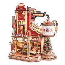Load image into Gallery viewer, Robotime ROKR Christmas Dream Gift Factory Wooden Music Box EAB01
