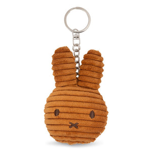 MIFFY & FRIENDS Miffy Flat Keychain ECO Corduroy Cinnamon 10cm