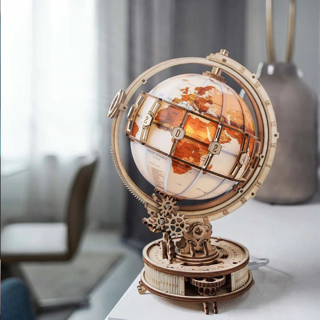 Robotime ROKR 3D Wooden Puzzle Luminous Globe