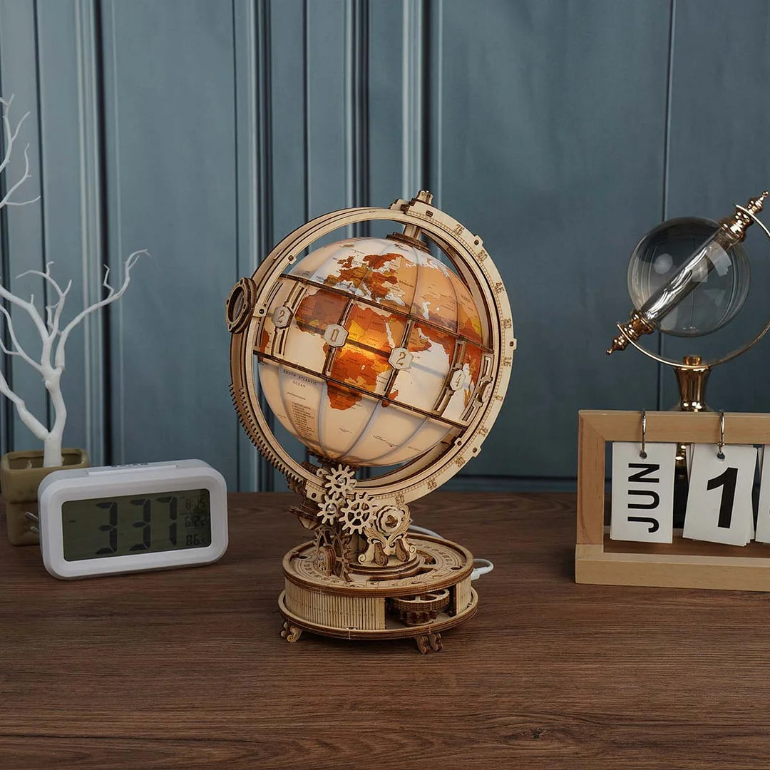 Robotime ROKR 3D Wooden Puzzle Luminous Globe