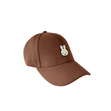 Load image into Gallery viewer, Engelite Miffy Canvas Cap Brown (L) 58cm
