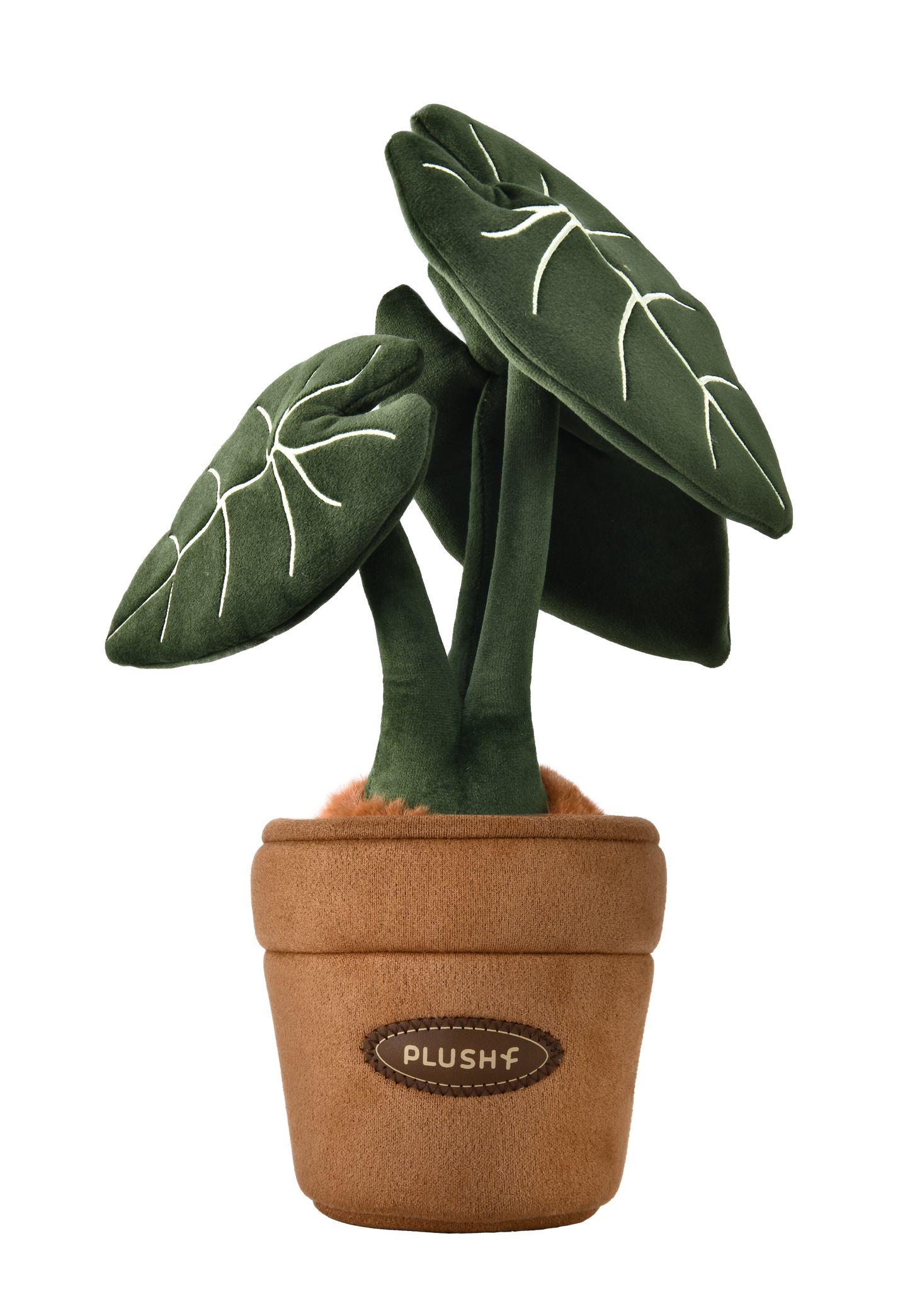PlushWoods Alocasia Frydek Plant Plush With Pot 25cm