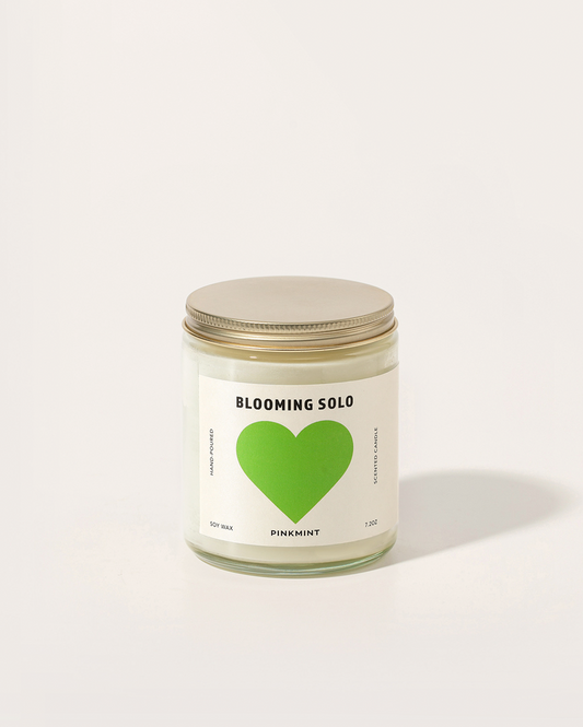 Pinkmint Candle Blooming Solo Soy Candle