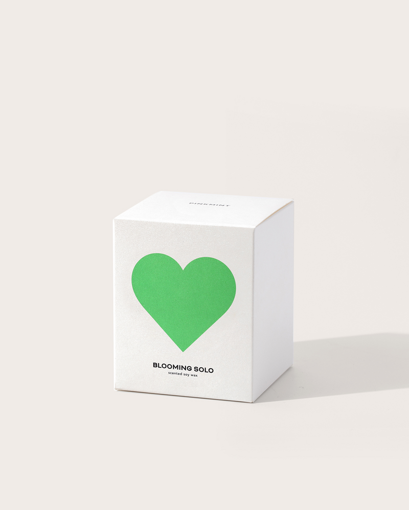 Pinkmint Candle Blooming Solo Soy Candle