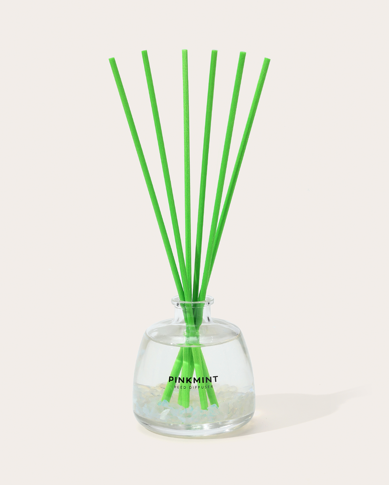 Pinkmint Candle Blooming Solo Reed Diffuser Crystal Infused