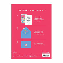 Load image into Gallery viewer, Blooms of Love Greeting Card Puzzle

