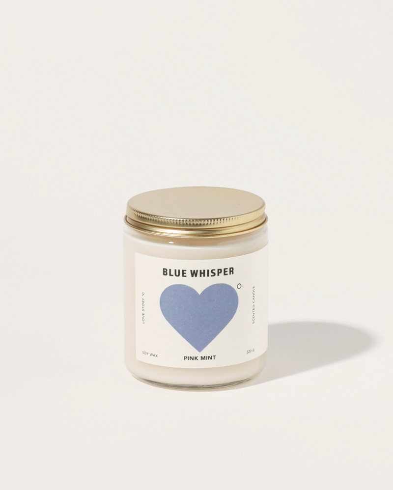 Pinkmint Candle Blue Whisper Soy Candle