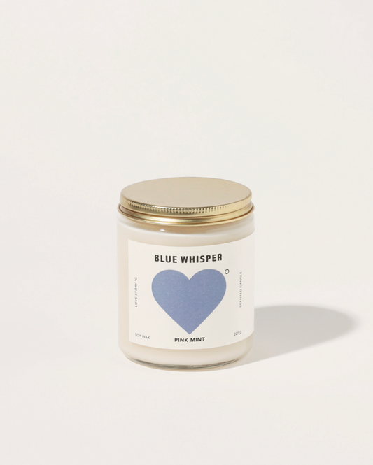 Pinkmint Candle Blue Whisper Soy Candle