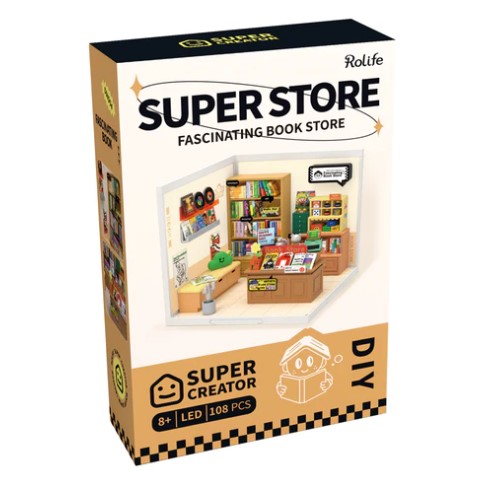 Robotime Rolife DIY Plastic Superstore Fascinating Book