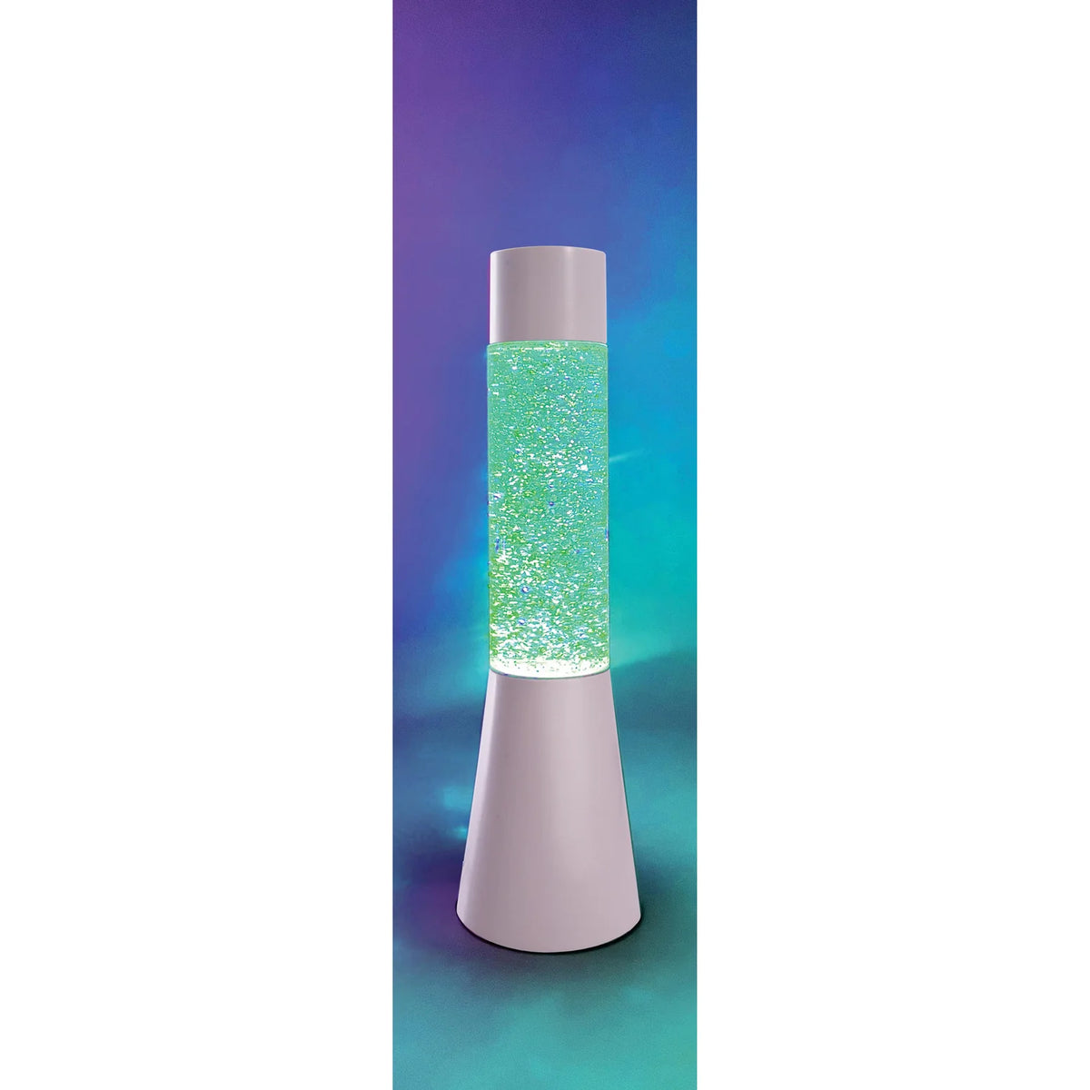 Discovery Zone Glitter Lamp White