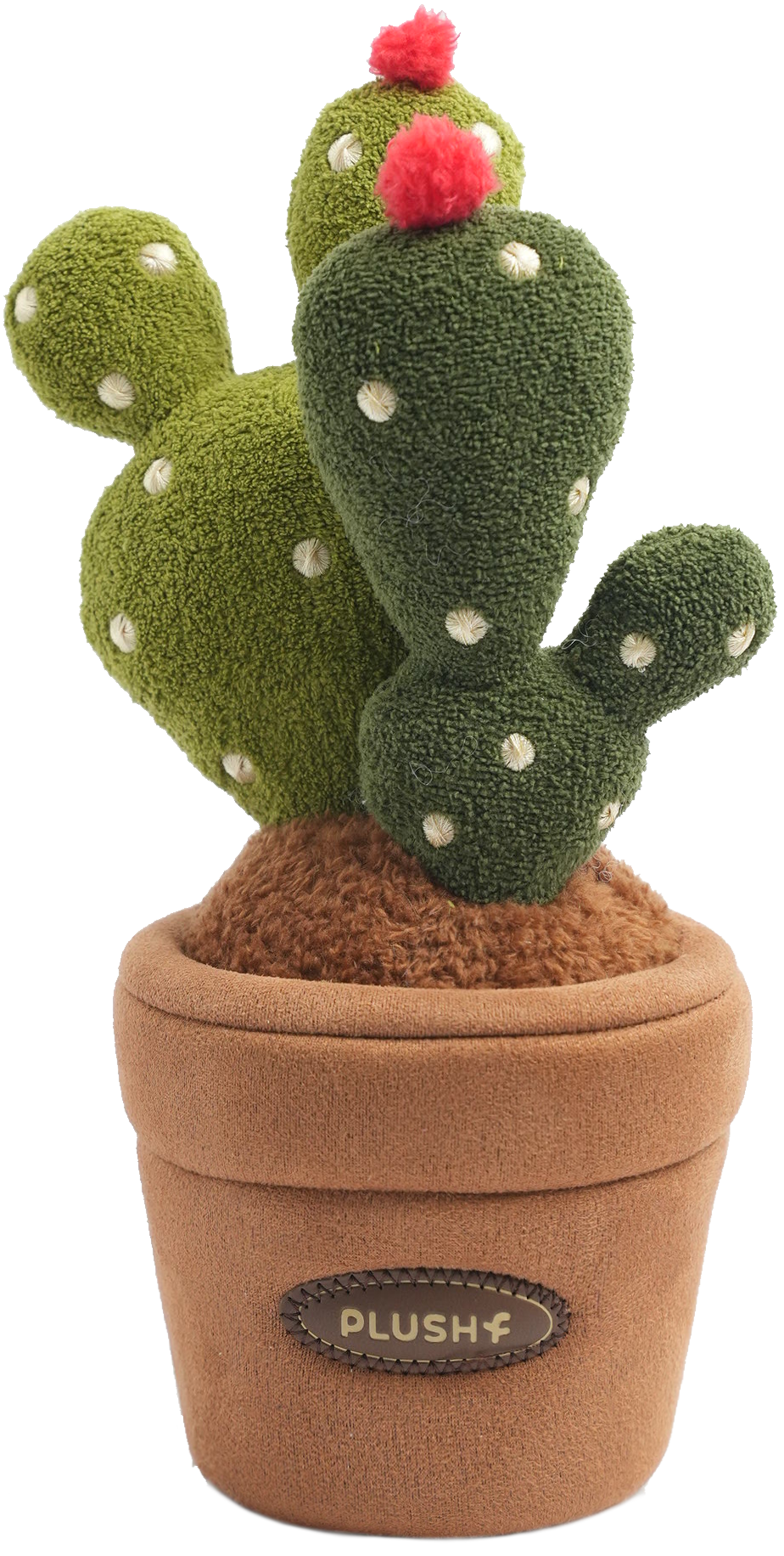 PlushWoods Bunny Ear Cactus Plant Plush With Pot 25cm