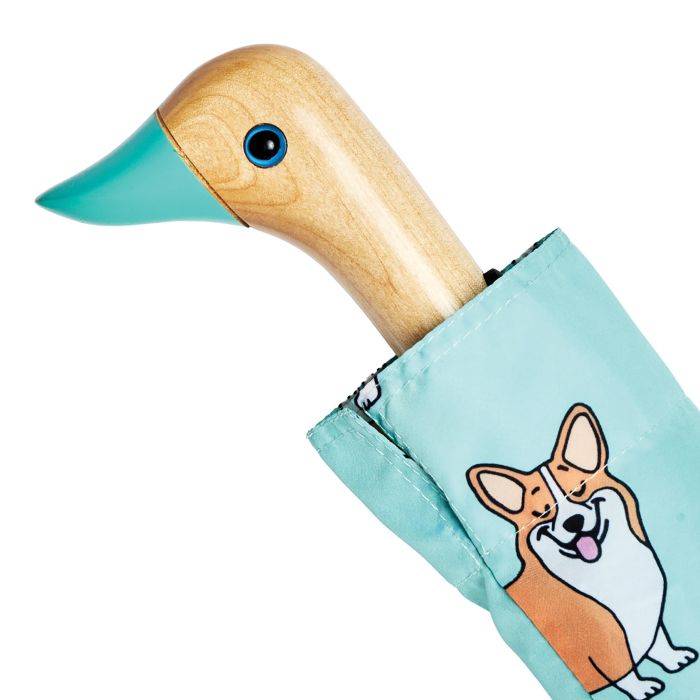 Original Duckhead Duck Umbrella Compact - Coucou Suzette Corgi Mint 5x7x35cm