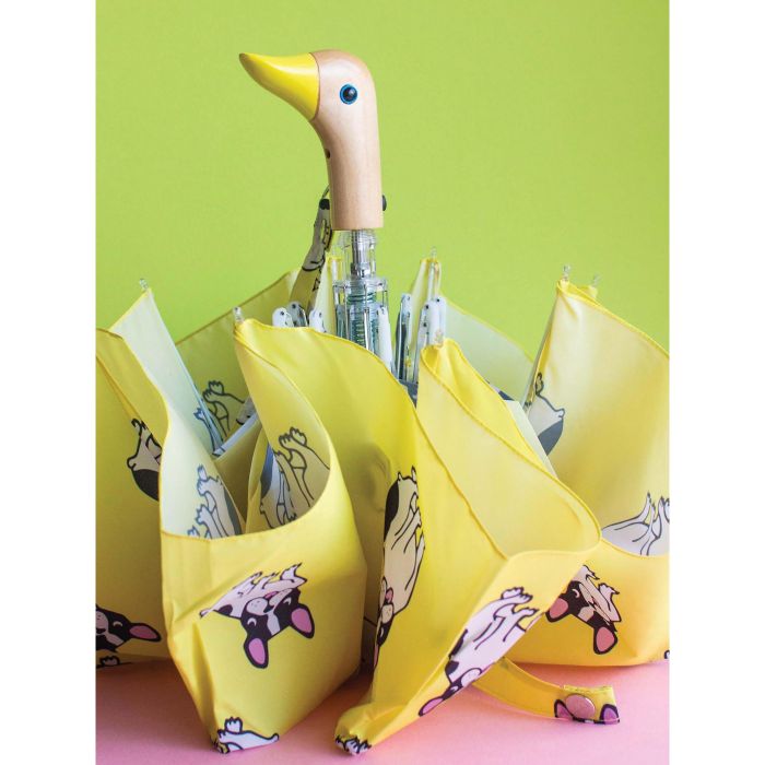 Original Duckhead Duck Umbrella Compact - Coucou Suzette Bouledogue Yellow 5x7x35cm