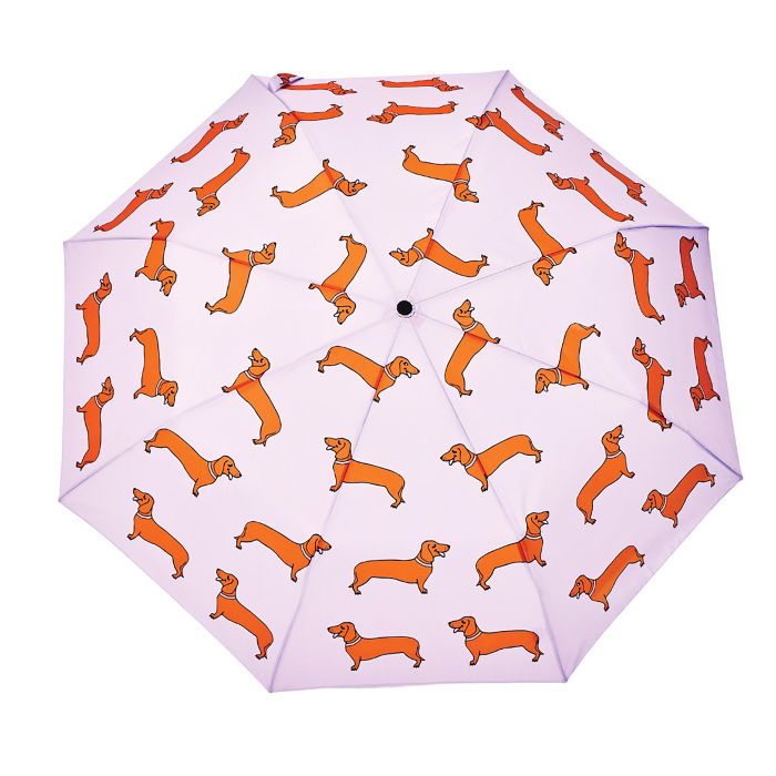 Original Duckhead Duck Umbrella Compact - Coucou Suzette Dachshund Purple 5x7x35cm