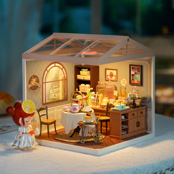 Robotime Rolife Sweet Sips Tea DIY Miniature House DW011