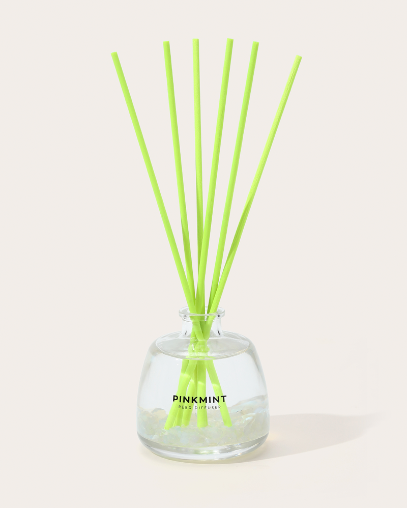 Pinkmint Candle Chandelier Reed Diffuser Crystal Infused