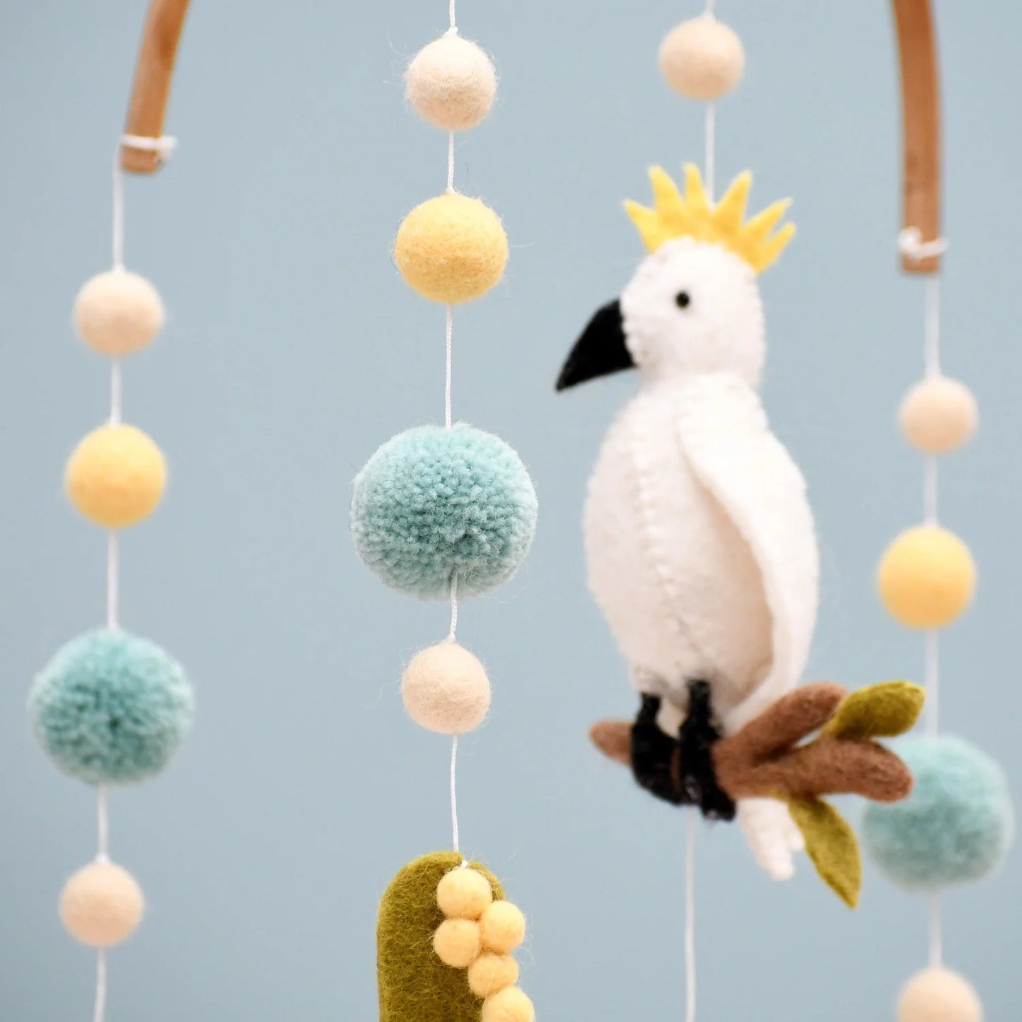 Tara Treasure Baby Cot Mobile Cockatoo Australiana