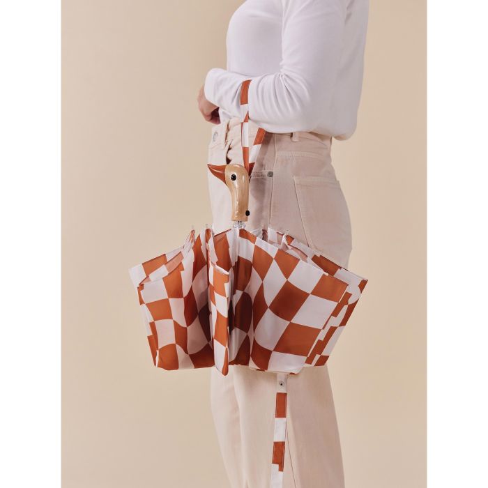 The Original Duckhead Umbrella Compact-Peanut Butter Checks