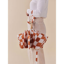 Load image into Gallery viewer, The Original Duckhead Umbrella Compact-Peanut Butter Checks
