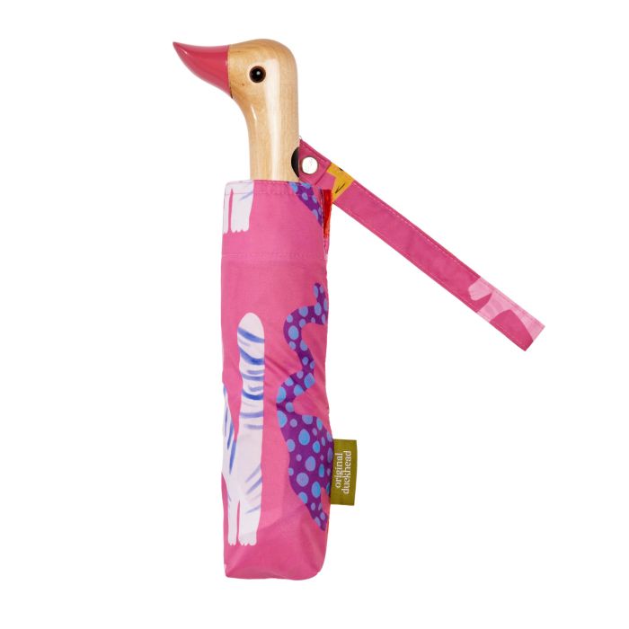 Original Duckhead Duck Umbrella Compact - Fuchsia Arty Cats 5x7x35cm