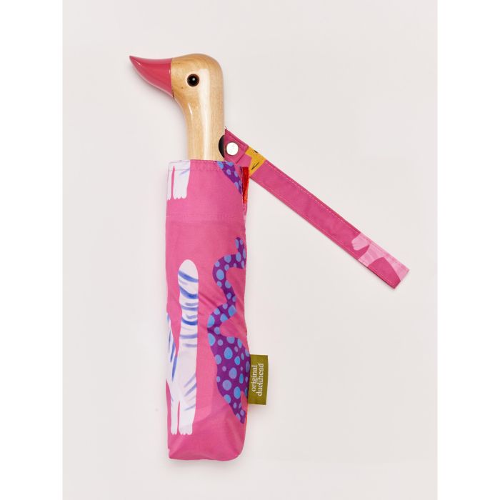 Original Duckhead Duck Umbrella Compact - Fuchsia Arty Cats 5x7x35cm