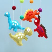 Load image into Gallery viewer, Tara Treasures - Nursery Cot Mobile - Dinosaurs
