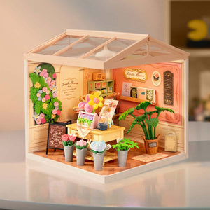 Robotime Rolife Fresh Flower Shop DIY Miniature House DW017B