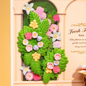 Robotime Rolife Fresh Flower Shop DIY Miniature House DW017B