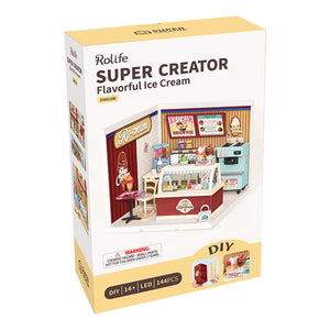 Robotime Rolife Flavorful Ice Cream DIY Miniature House DW018B