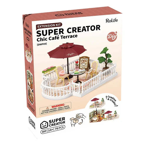 Robotime Rolife Super Creator Extension Pack – Chic Café Terrace