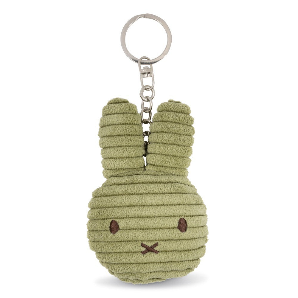 MIFFY & FRIENDS Miffy Flat Keychain ECO Corduroy Olive Green 10cm