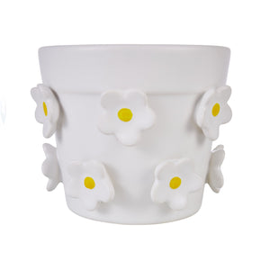 Emporium Lily Planter White 13x12.6x10.3cm