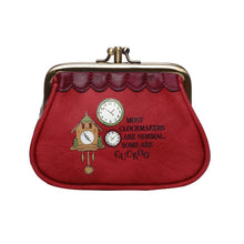 Load image into Gallery viewer, Vendula Tick Tock Clock Shop Clipper Coin Purse
