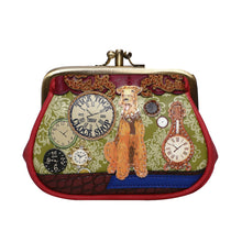 Load image into Gallery viewer, Vendula Tick Tock Clock Shop Clipper Coin Purse
