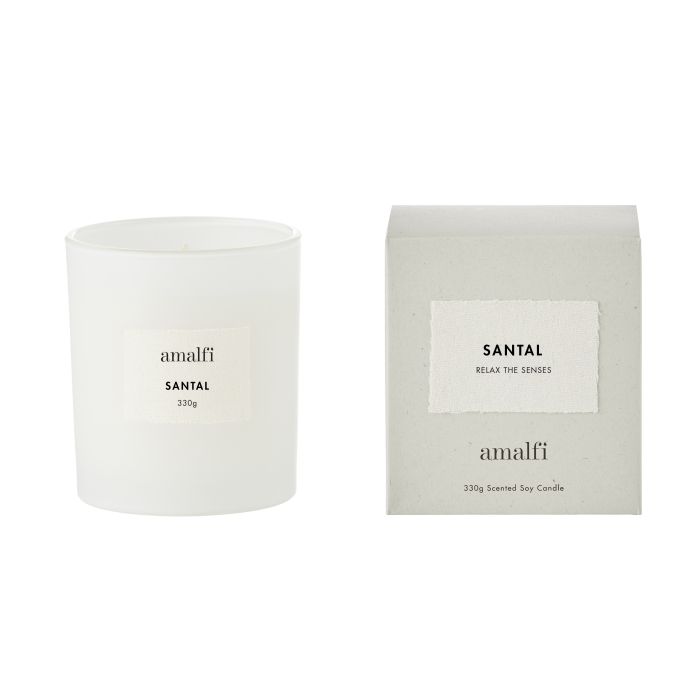 Amalfi Santal Scented Soy Wax Candle 330g