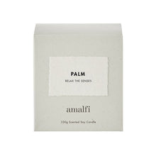 Load image into Gallery viewer, Amalfi Palm Scented Soy Wax Candle 330g
