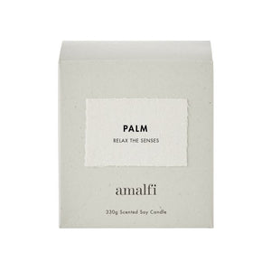 Amalfi Palm Scented Soy Wax Candle 330g