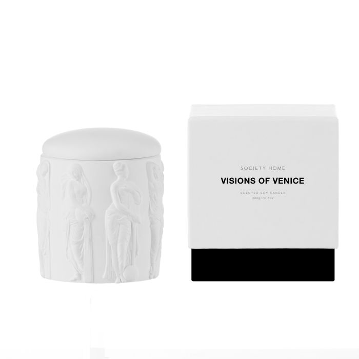 Society Home Visions of Venice Scented Soy Candle 300g