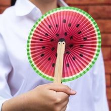 Load image into Gallery viewer, Kikkerland Fruity &amp; Sweet Paper Fans
