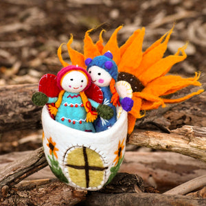 Tara Treasures - Fairies and Gnomes House - Sunflower