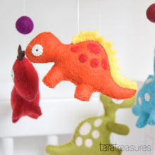 Load image into Gallery viewer, Tara Treasures - Nursery Cot Mobile - Dinosaurs
