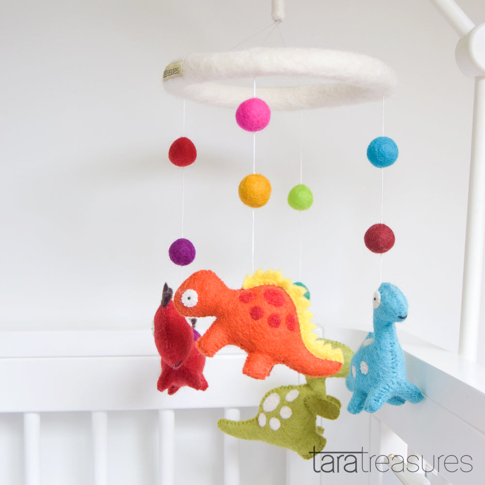 Tara Treasures - Nursery Cot Mobile - Dinosaurs