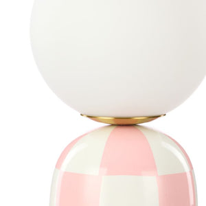 Emporium Archie Table Lamp Pink & White