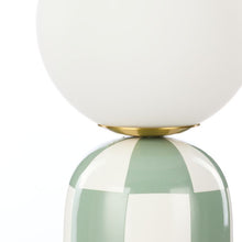 Load image into Gallery viewer, Emporium Archie Table Lamp Green &amp; White
