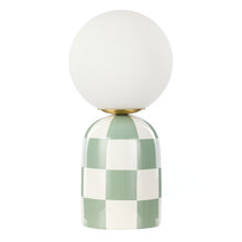 Load image into Gallery viewer, Emporium Archie Table Lamp Green &amp; White
