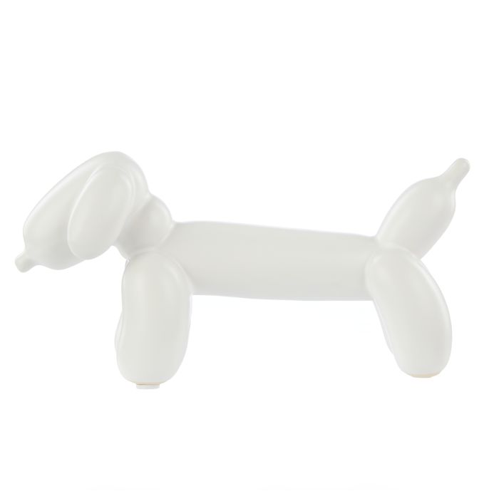 Emporium Bubbles Balloon Dog Sculpture White