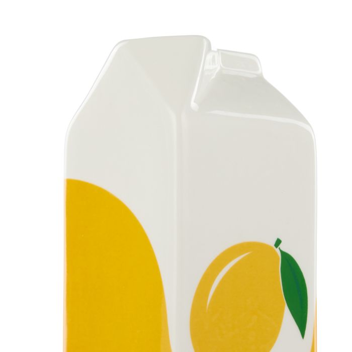 Emporium Lewis Ceramic Carton Vessel Lemon Multi-Coloured