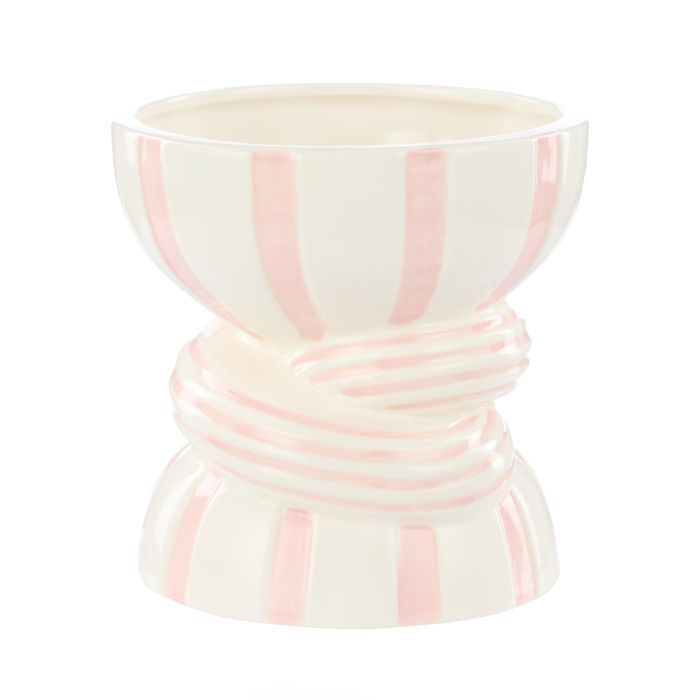 Emporium Lulu Collection Twist Stripe Vase Pink