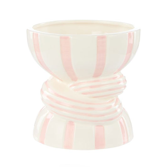 Emporium Lulu Collection Twist Stripe Vase Pink