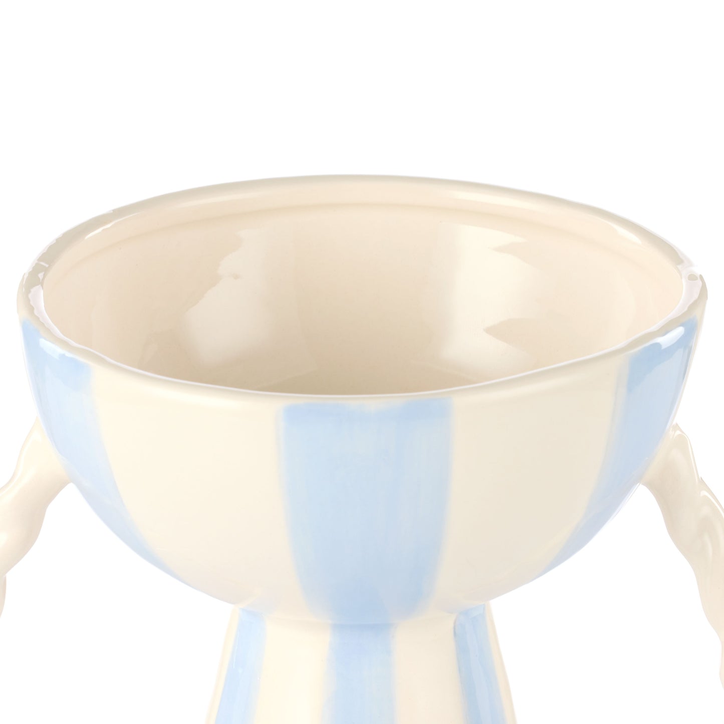 Emporium Lulu Collection Stripe Vase Blue 21cm